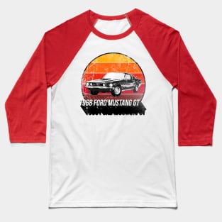 1968 Ford Mustang GT Fastback Baseball T-Shirt
